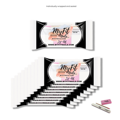 3-Piece Manicure Kit - Grit 100/180 (Individually Wrapped)