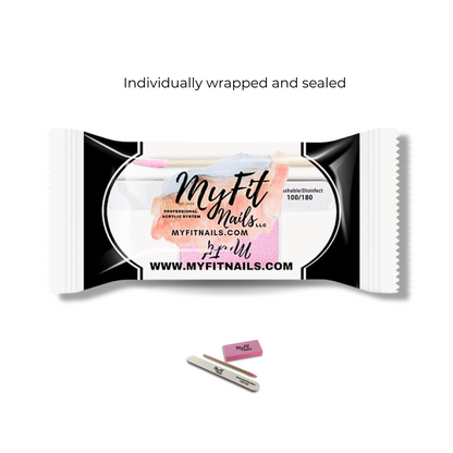 3-Piece Manicure Kit - Grit 100/180 (Individually Wrapped)