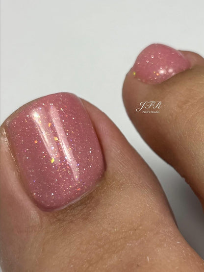 Builder Gel System - Shimmer Blush Mauve Hard Gel - In a Pot