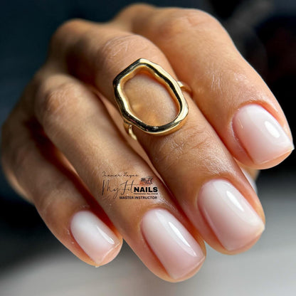 Builder Gel System - Milky White Hard Gel - In a Pot