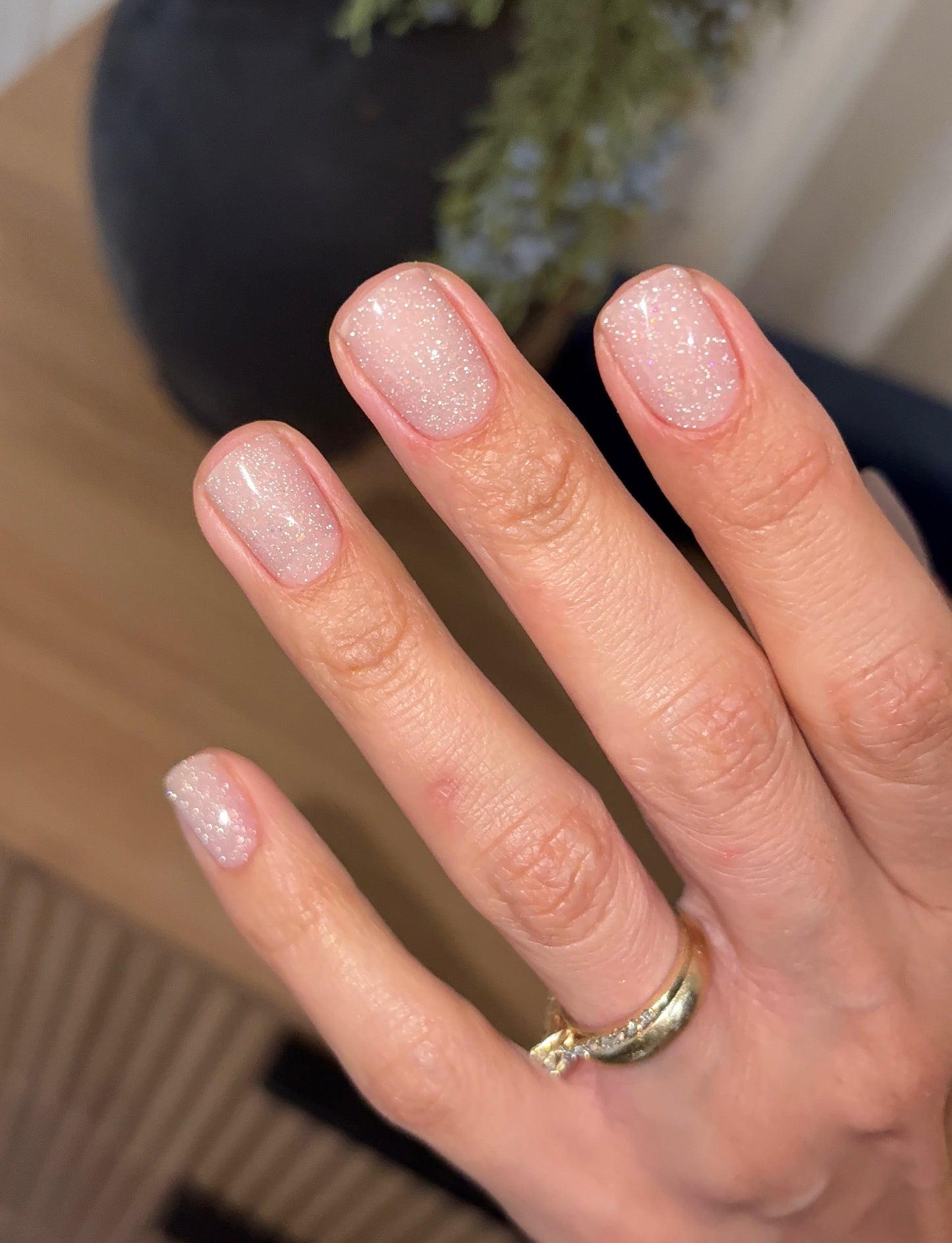 Builder Gel System - Shimmer Vintage Nude - Hard Gel - In a Pot