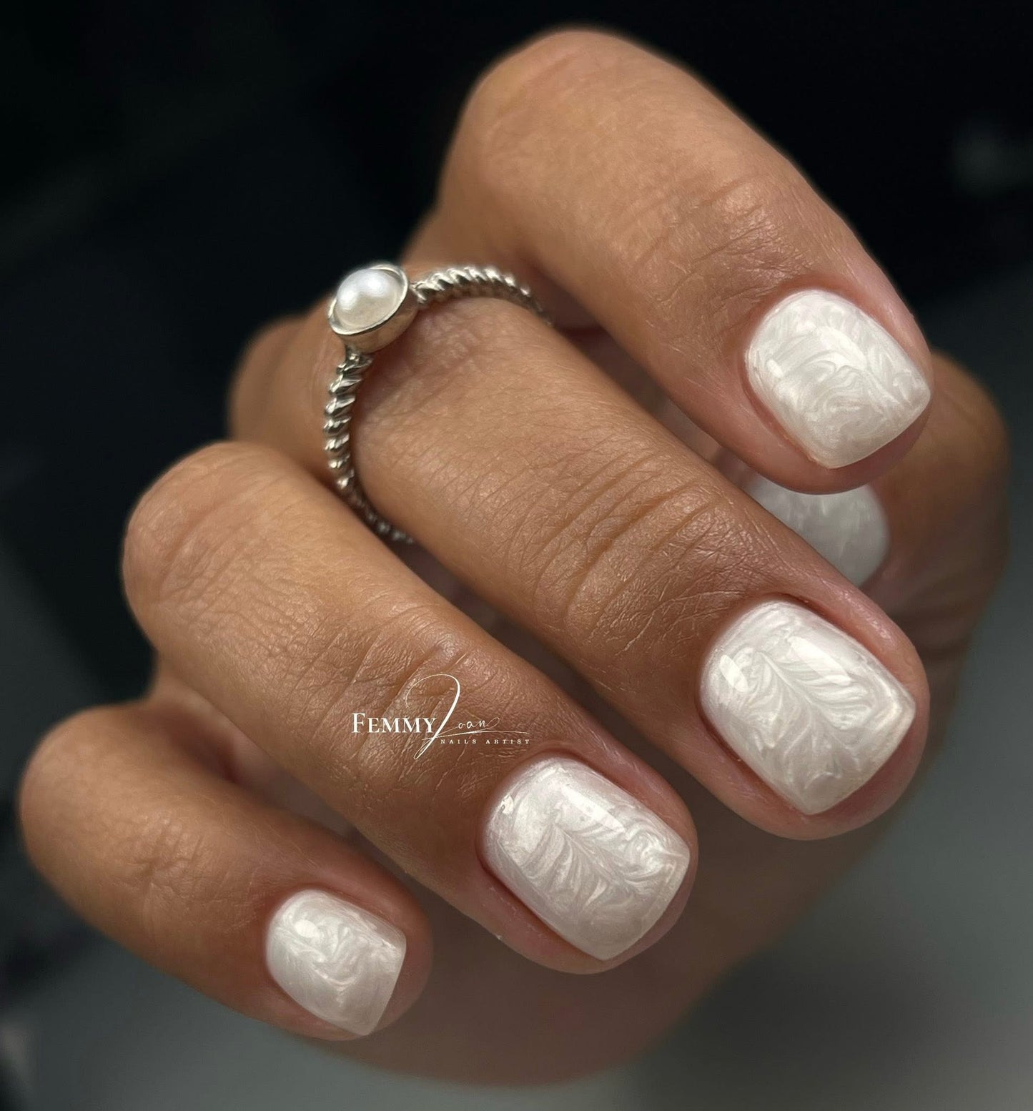 Builder Gel System - White Pearl Effect - 15g