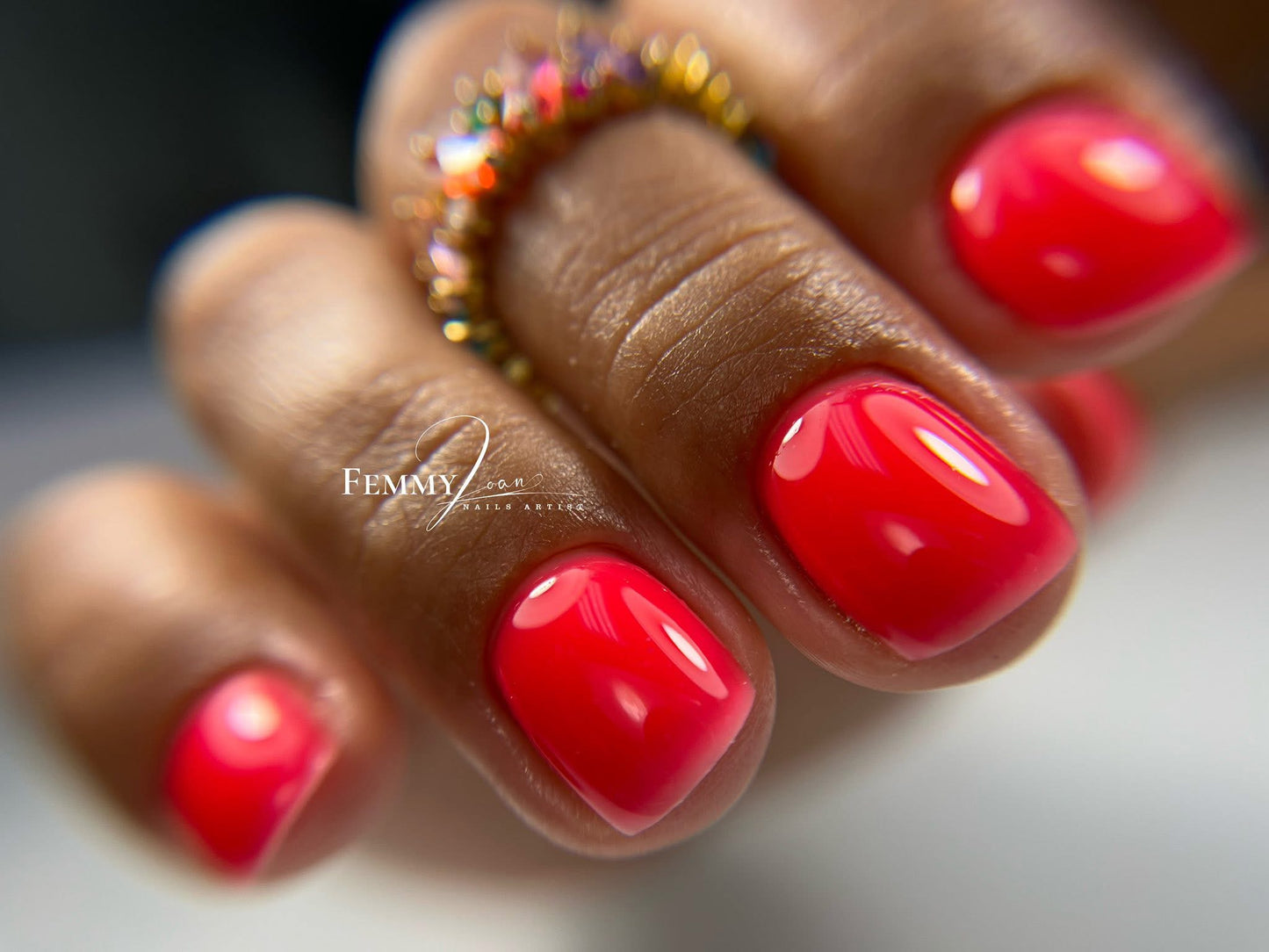 Builder Gel System - Passion Red Hard Gel - In a Pot