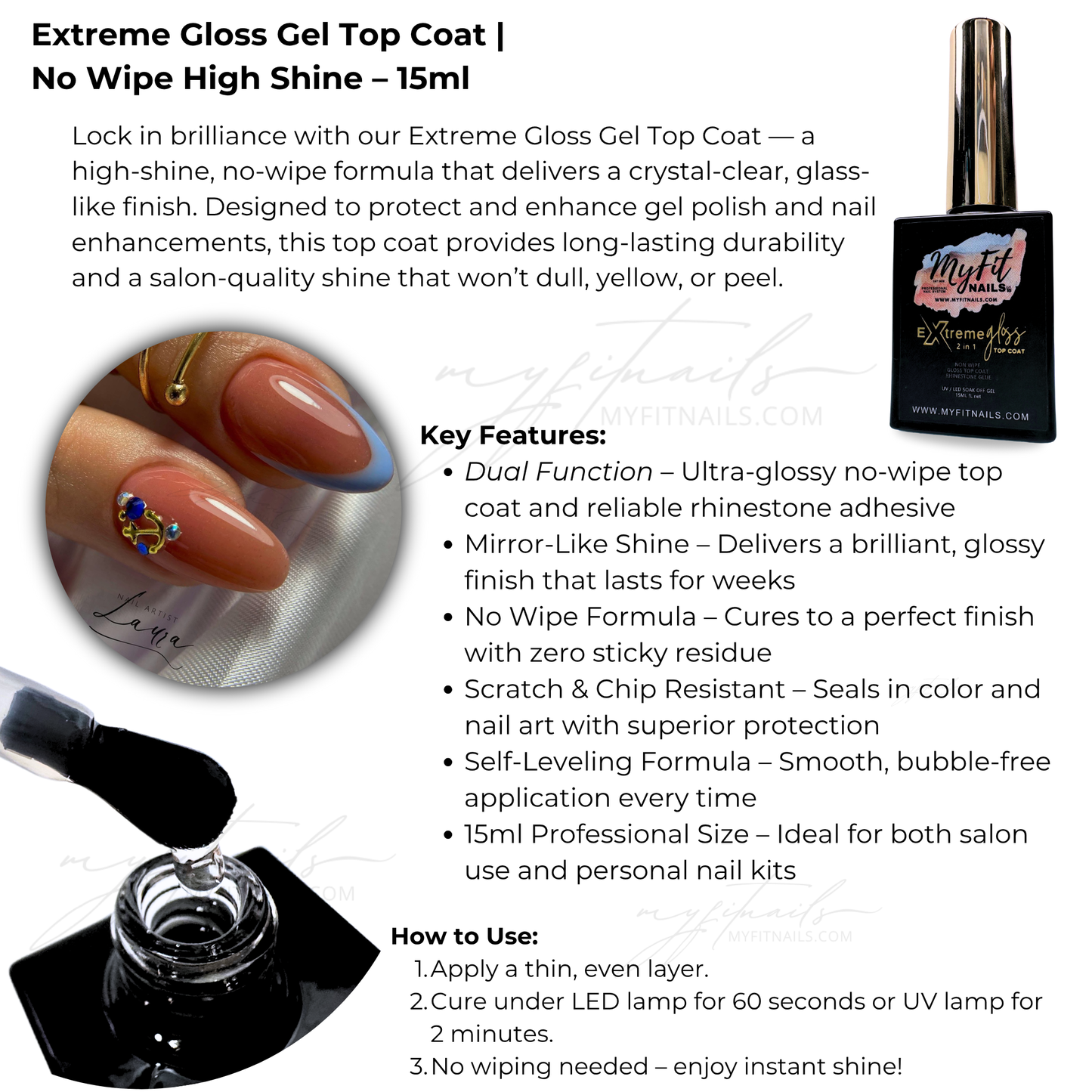 Extreme Finish Duo – Gloss & Matte Gel Top Coats