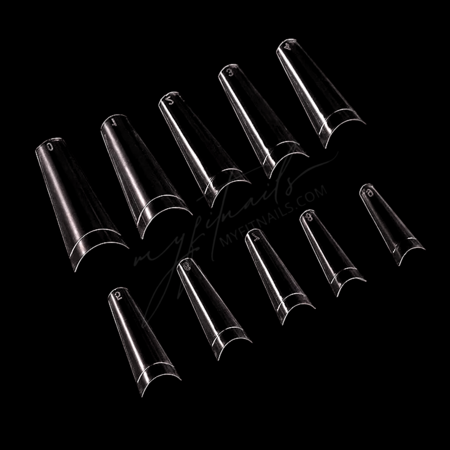 Nail Tips - Coffin - Long