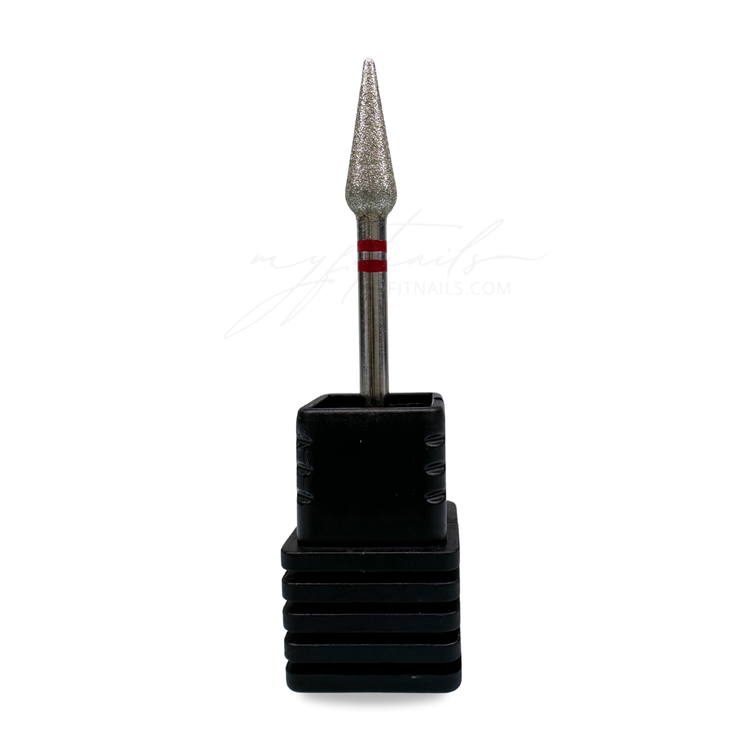 Cone Diamond Nail Drill Bit - Fine (Red)