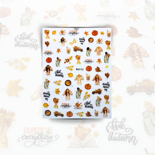 Nail Stickers - Fall Design #2