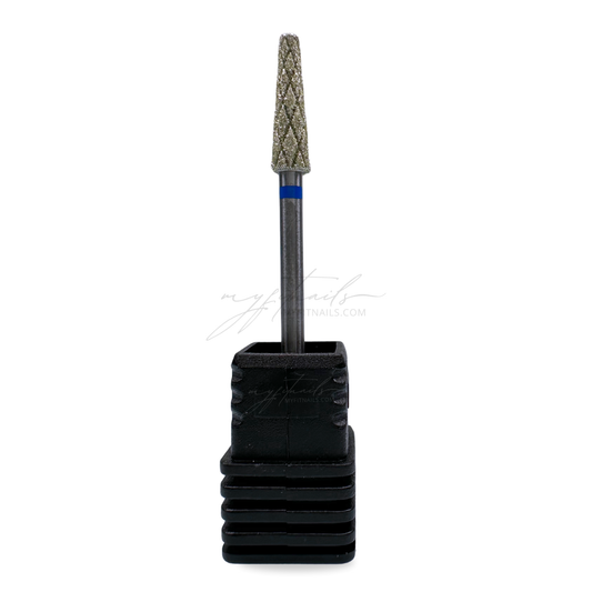 Long Harlequin Cone Nail Drill Bit - Medium (Blue)