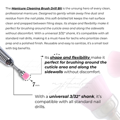 Manicure Cleaning Brush Drill Bit