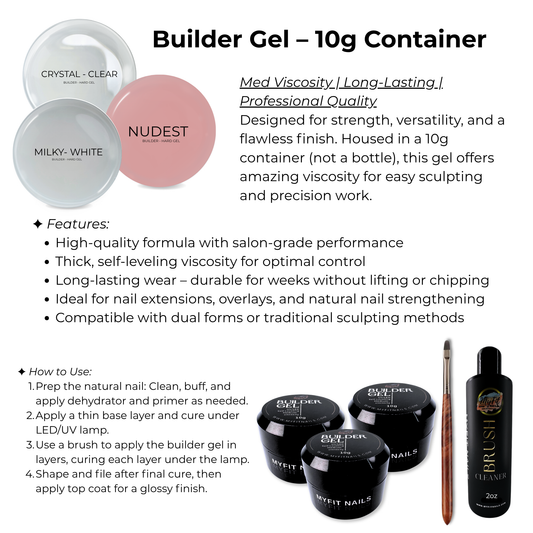 Builder Gel System - Starter Kit 1 - 10g