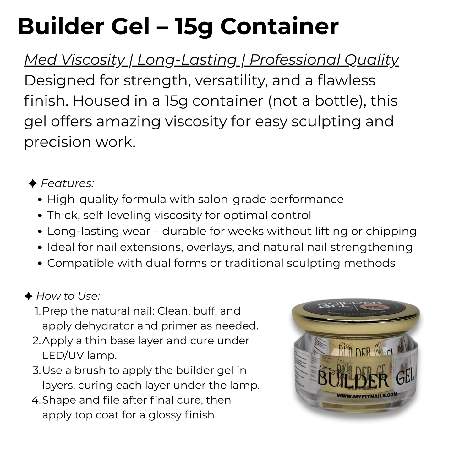 Builder Gel System - The Cool Veil - Nude Collection - 15g - New - Limited Edition