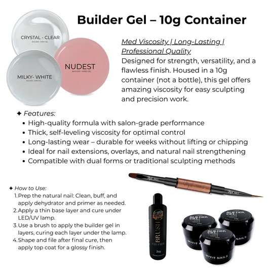Builder Gel System - Starter Kit 2 - 10g
