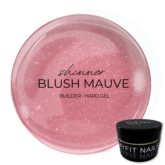 Builder Gel System - Shimmer Blush Mauve - Hard Gel - In a Pot
