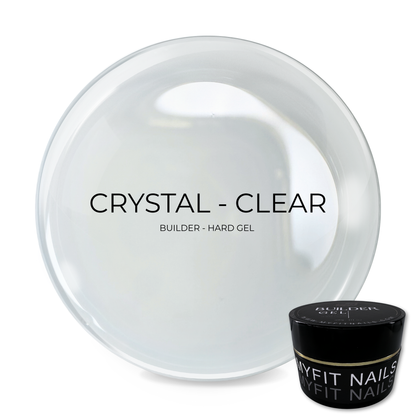 Builder Gel System - Crystal Clear- Hard Gel - In a Pot