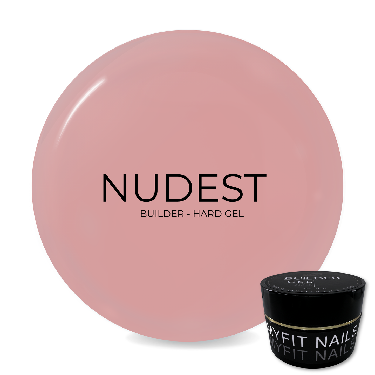 Builder Gel System - Nudest Hard Gel - In a Pot