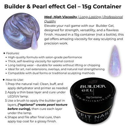 Builder Gel System - Mermaid Pearl Effect - 15g