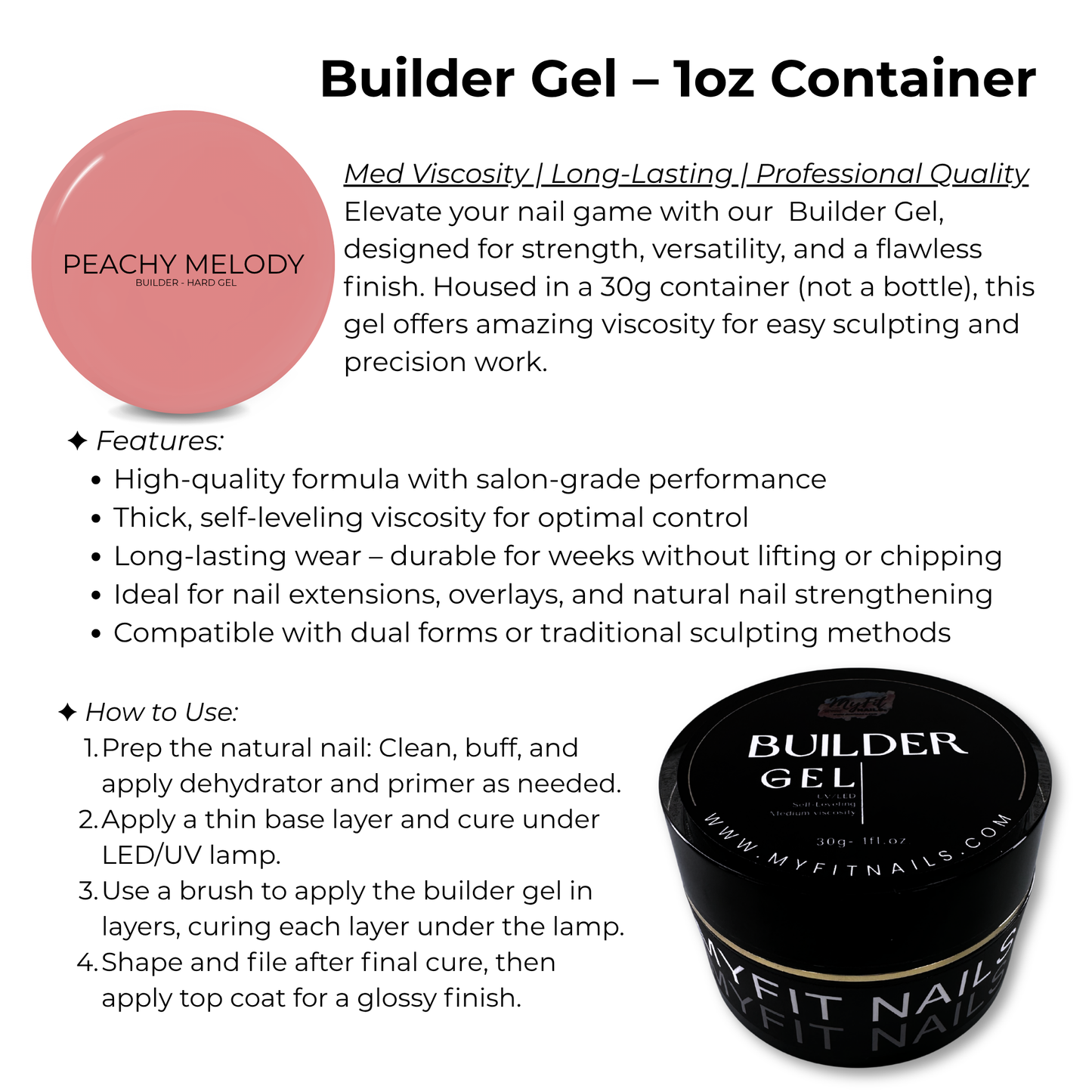 Builder Gel System - Peachy Melody