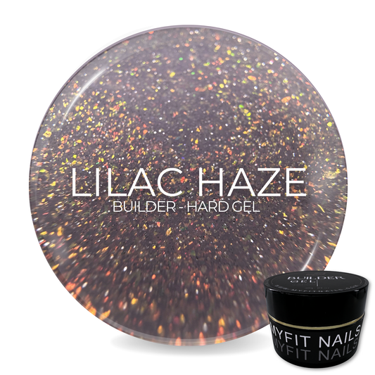 Builder Gel System - Lilac Haze Shimmer Hard Gel - In a Pot