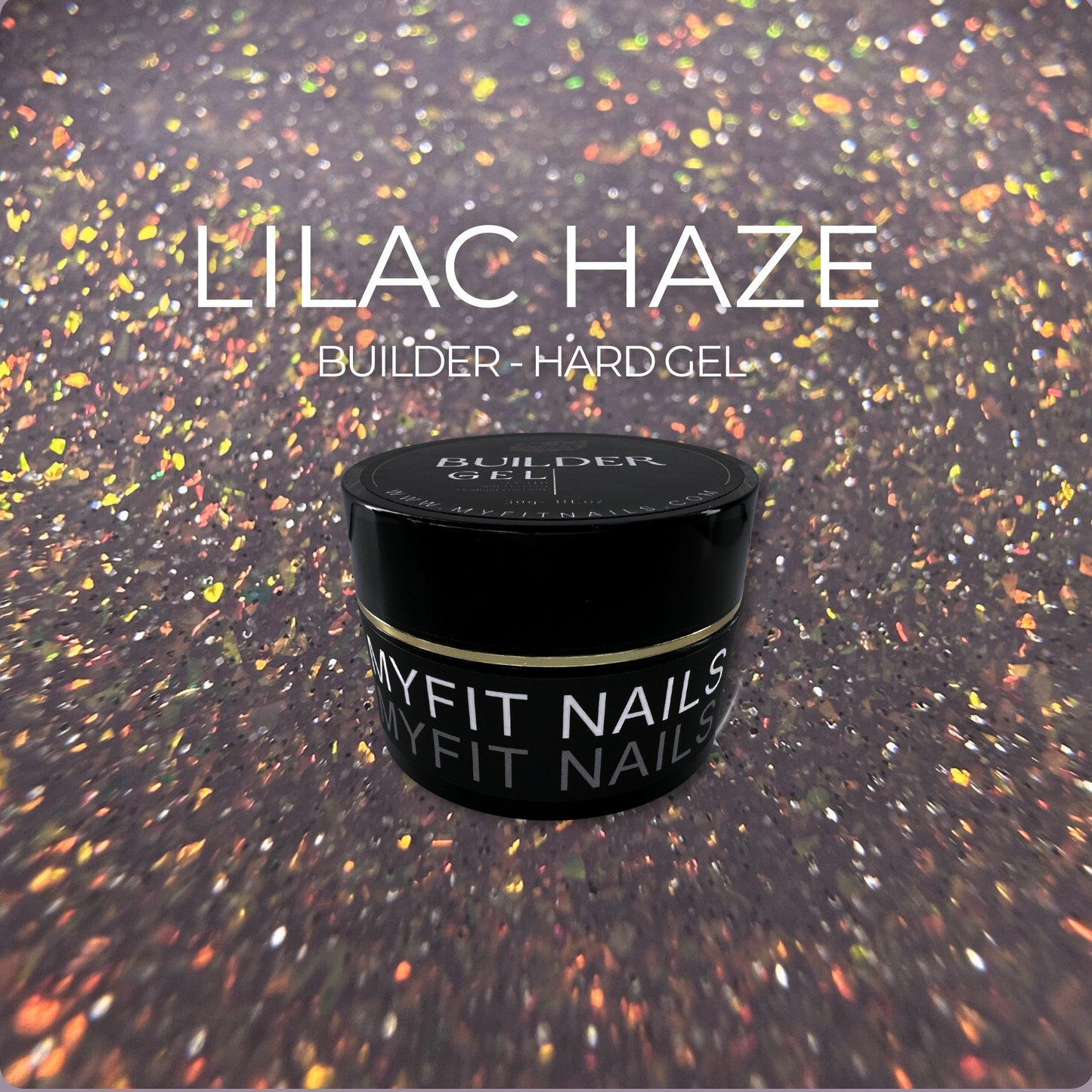Builder Gel System - Lilac Haze Shimmer Hard Gel - 15g