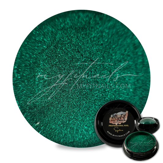 Chrome Nail Powder - Emerald Green #200-A