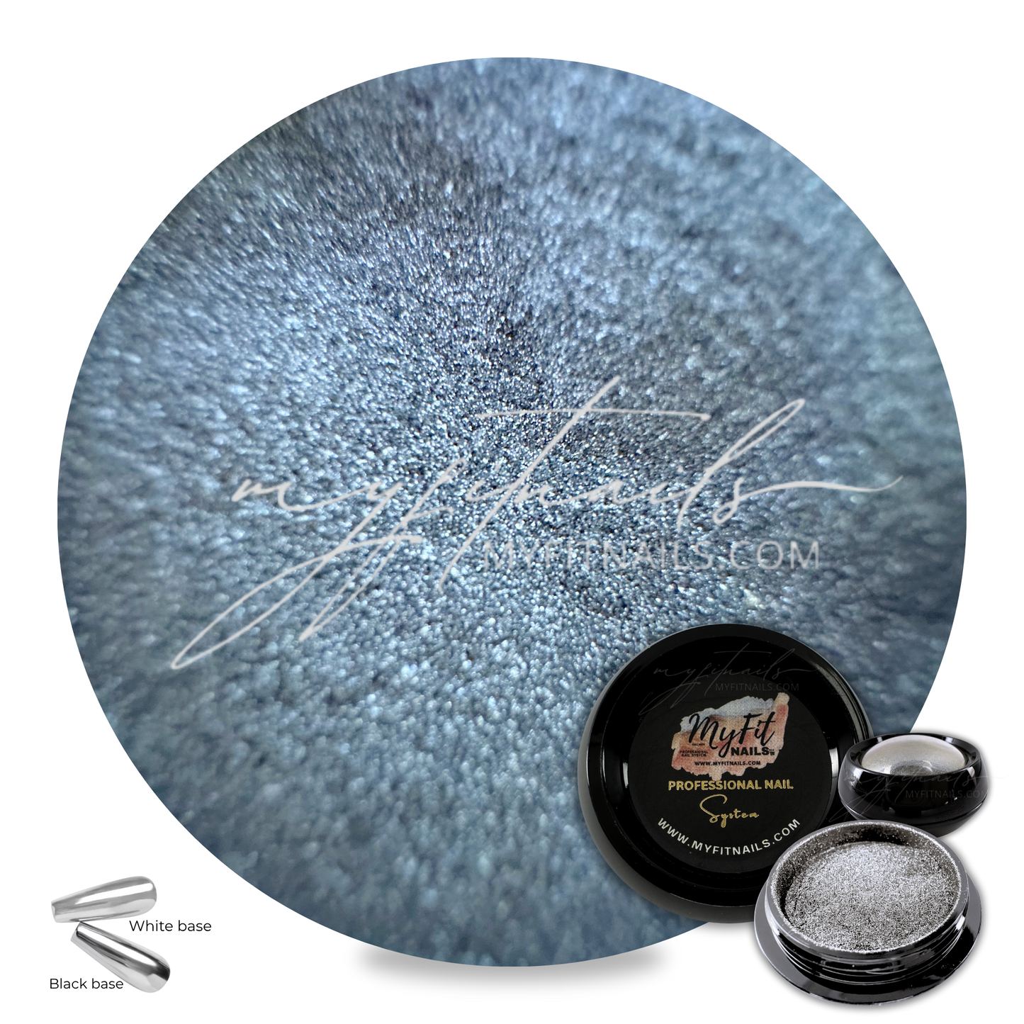 Chrome Nail Powder - Silver #200-K