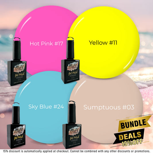Gel Polish - Sunset Sorbet - Bundle Deal – #03, #11, #17, #24