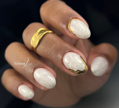 Builder Gel System - White Pearl Effect - 15g