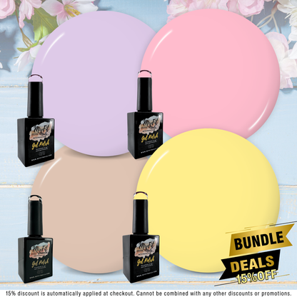 Gel Polish - Pastel Dreams Collection - Bundle deal - #3, #26, #27, #30