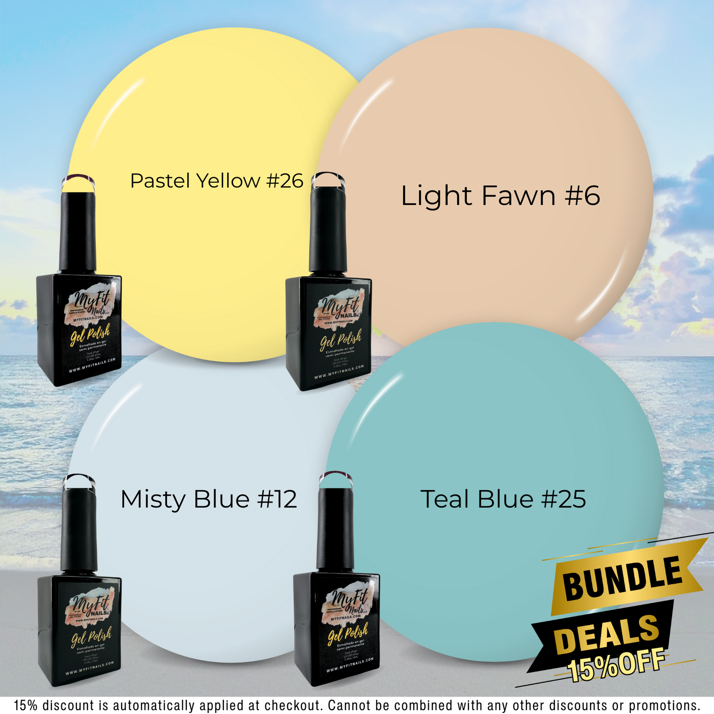 Gel Polish - Smooth Sunset - Bundle Deal – #06, #12, #25, #26