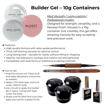 Builder Gel System - Beginner Bundle - 10g (NEW)