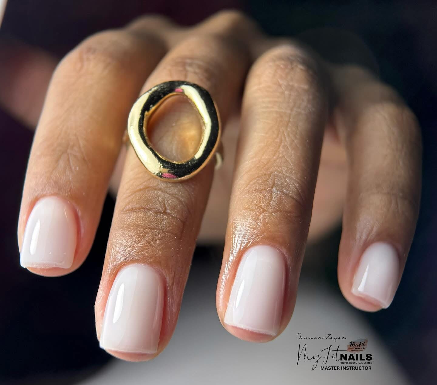 Builder Gel System - Milky White Hard Gel - In a Jar