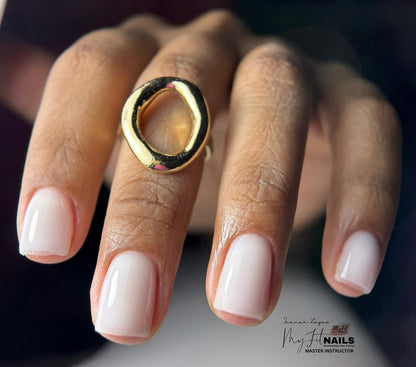 Builder Gel System - Milky White Hard Gel - In a Jar