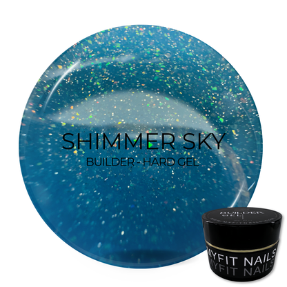 Builder Gel System - Shimmer Sky Hard Gel - In a Pot