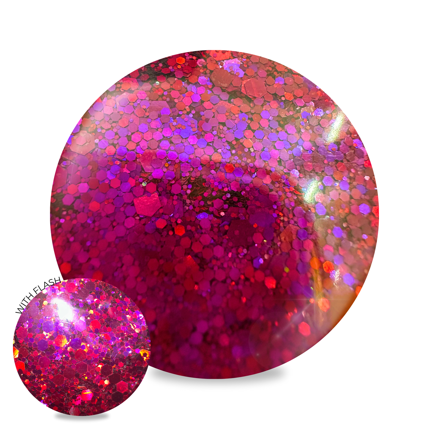 Nail Glitter - Magenta Galaxy #G22