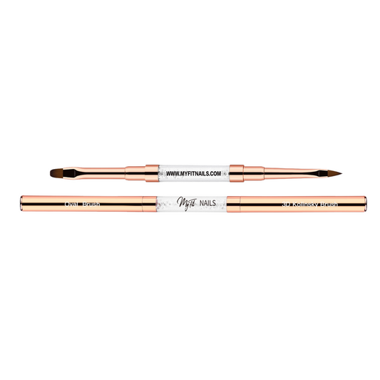 Dual-Ended Flat Oval Brush & 3D Acrylic Brush