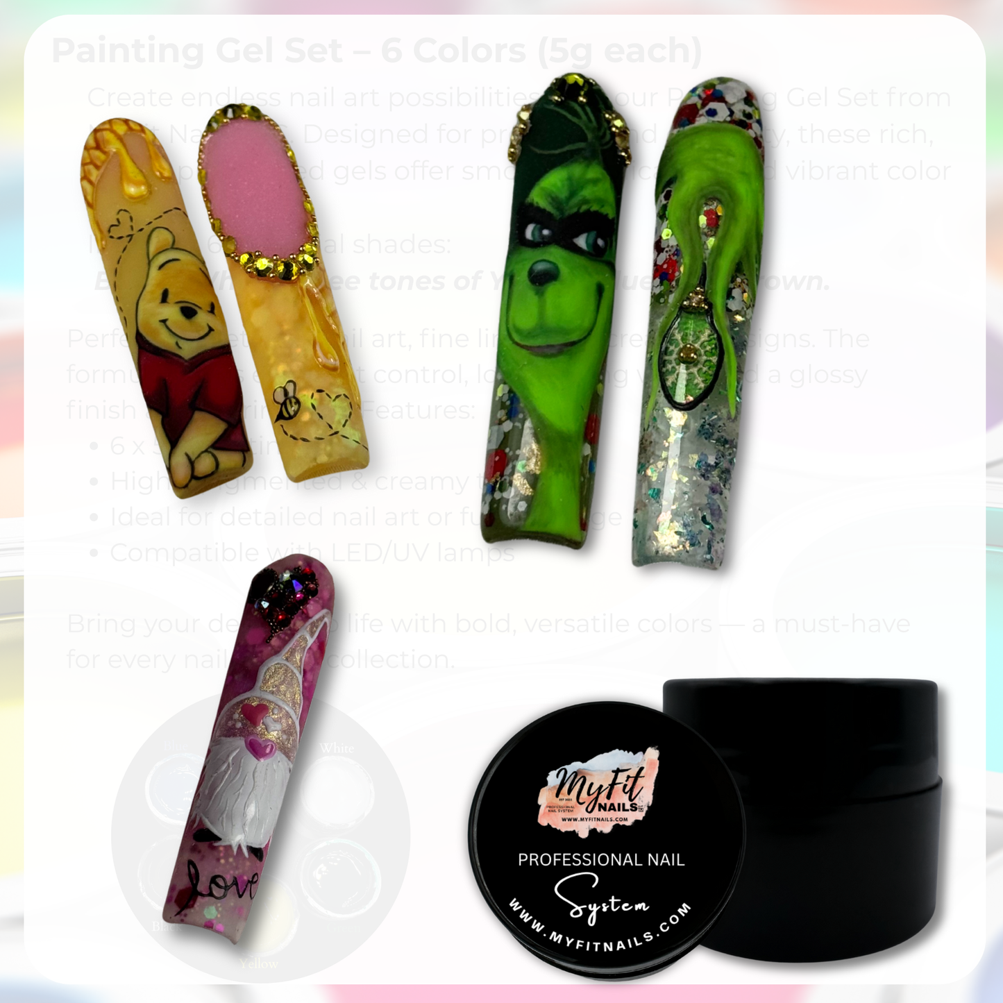 Painting Gel Set – 6 Colors