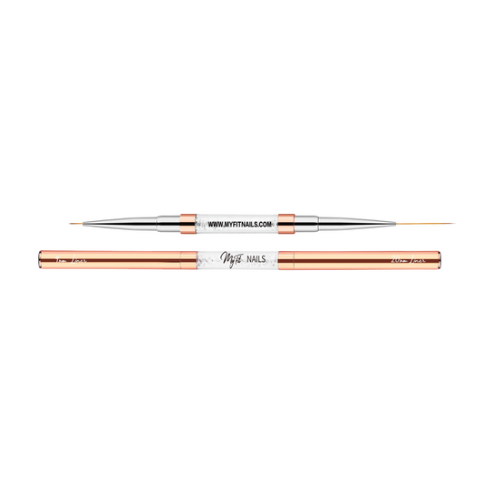 Dual-Ended Liner Nail Art Brush Made With Premium 100% Kolinsky – 9mm + 20mm