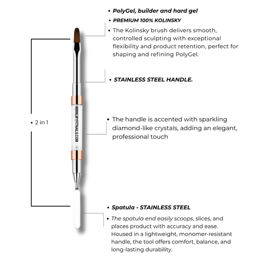 Dual-Ended PolyGel Brush & Spatula