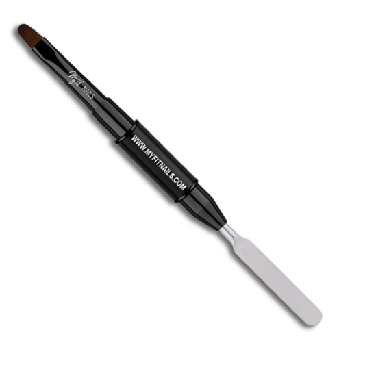 Dual-Ended Oval Brush & Spatula