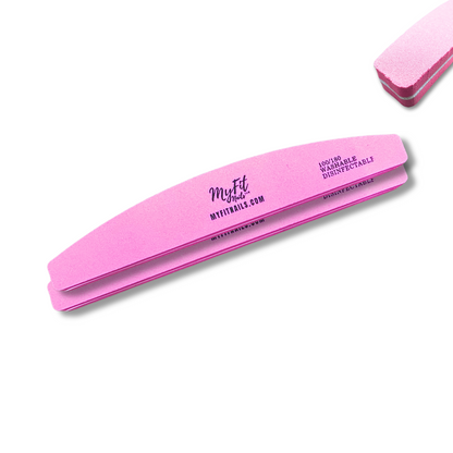 Premium Half-Moon Nail Buffer – 100/180 Grit