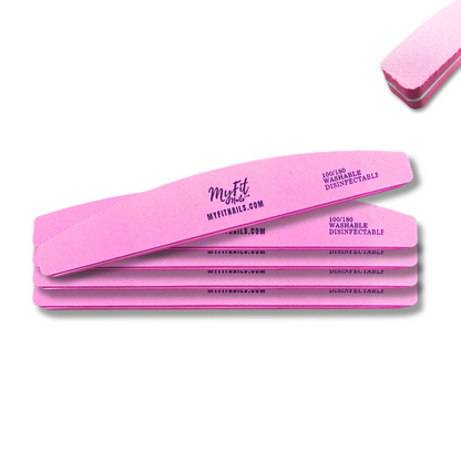 Premium Half-Moon Nail Buffer – 100/180 Grit