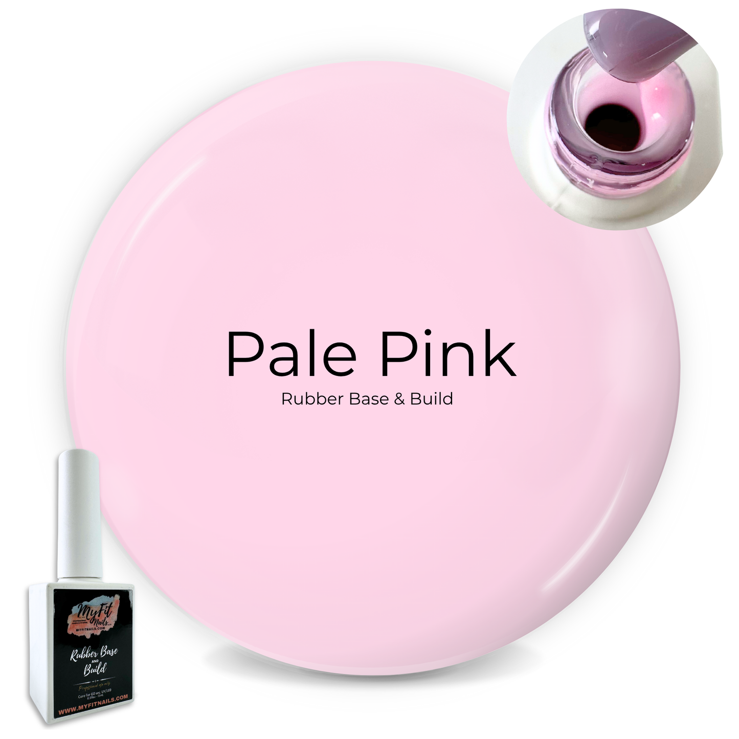 Rubber Base & Build Gel Polish - Pale Pink #3