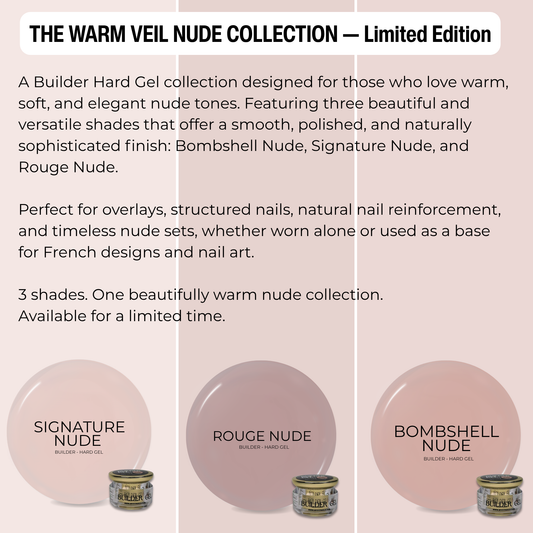 Builder Gel System - The Warm Veil - Nude Collection - 15g - New - Limited Edition