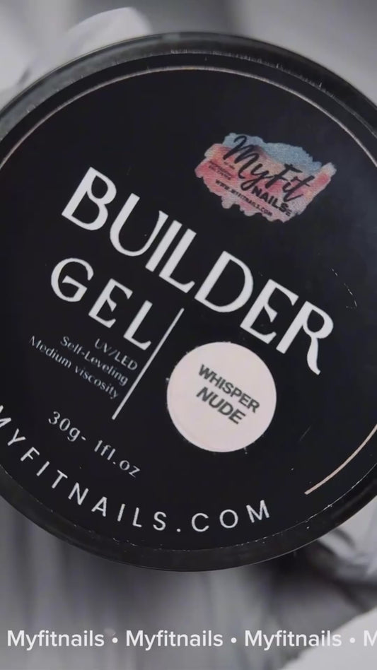 Builder Gel System - Whisper Nude Hard Gel - In a Pot