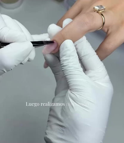 Dual-Ended Flat Long Oval Brush & 12mm Liner